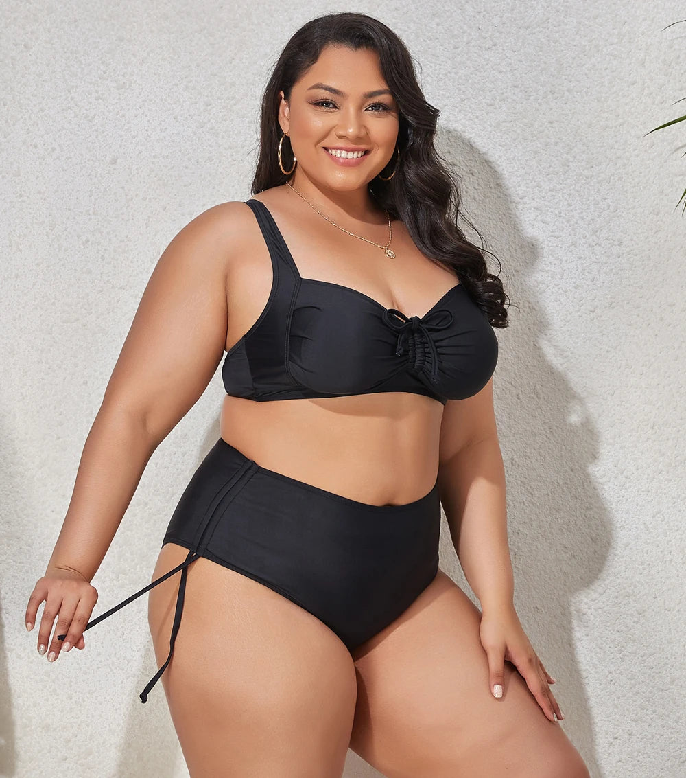 2023 Push Up Bikinis Set Women Swimwear Plus Size High Waist Swimsuit Larges Big Plussize Swimming Suits Bathing Beachwear New