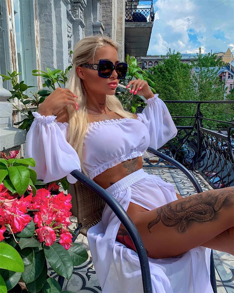 2024 Crochet White Knitted Beach Cover Up Dress Tunic Long Pareos Bikinis Cover Ups Swim Cover Up Robe Plage Beachwear