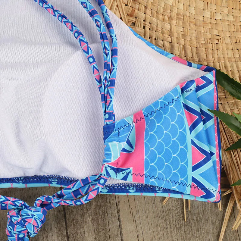 2025 New Bikinis Set Bikini Swimwear Woman Swimsuit Elephant Print Multicolor Low waist Wholesale Pads Push Up Beach Outfit