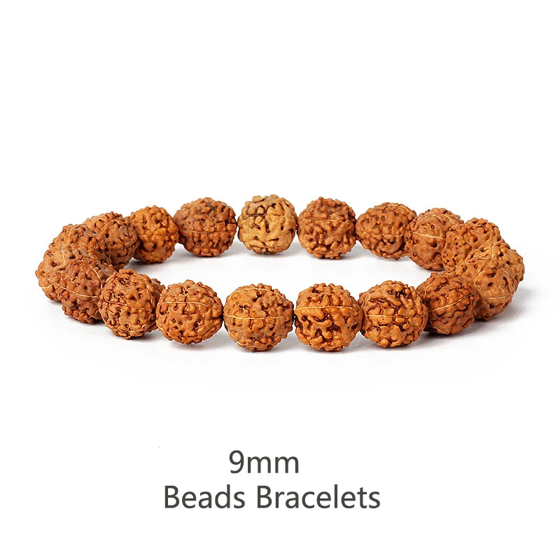 Original Vajra Bodhi Rudraksha Bracelet Men Meditation Mala Bead Bracelets Women Jewelry Nature Prayer Tibetan Buddhism Bracelet