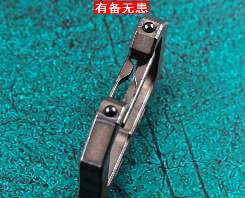 EDC Titanium Alloy Climbing Mountaineering Carabiner Keychain Camping Hiking Snap Gear Clip Backpack Bag Outdoor Tools