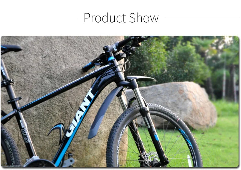 RBRL Bicycle Mudguard Set Mountain Bike Cycling Fender Adjustable MTB Widen Lengthen TPE Patent Quick Release E-Bike Protector