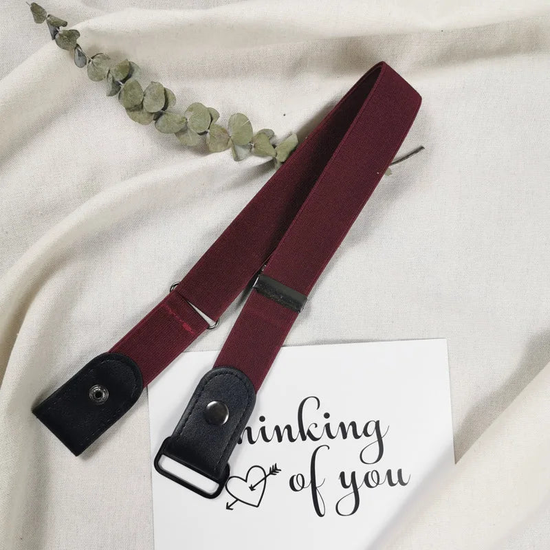 Easy Belt Without Buckle Elastic Belts For Women Stretch riem Men Jeans Cintos Extensible Kids Boys Girls Cinturon Mujer Strap