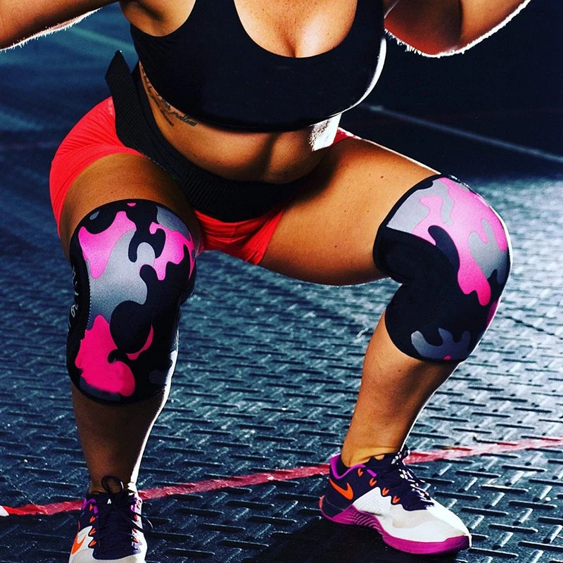 7mm Neoprene Weightlifting Sport Knee Pads Compression Powerlifting Squat Gym Training Knee Support Protector Basketball Kneepad