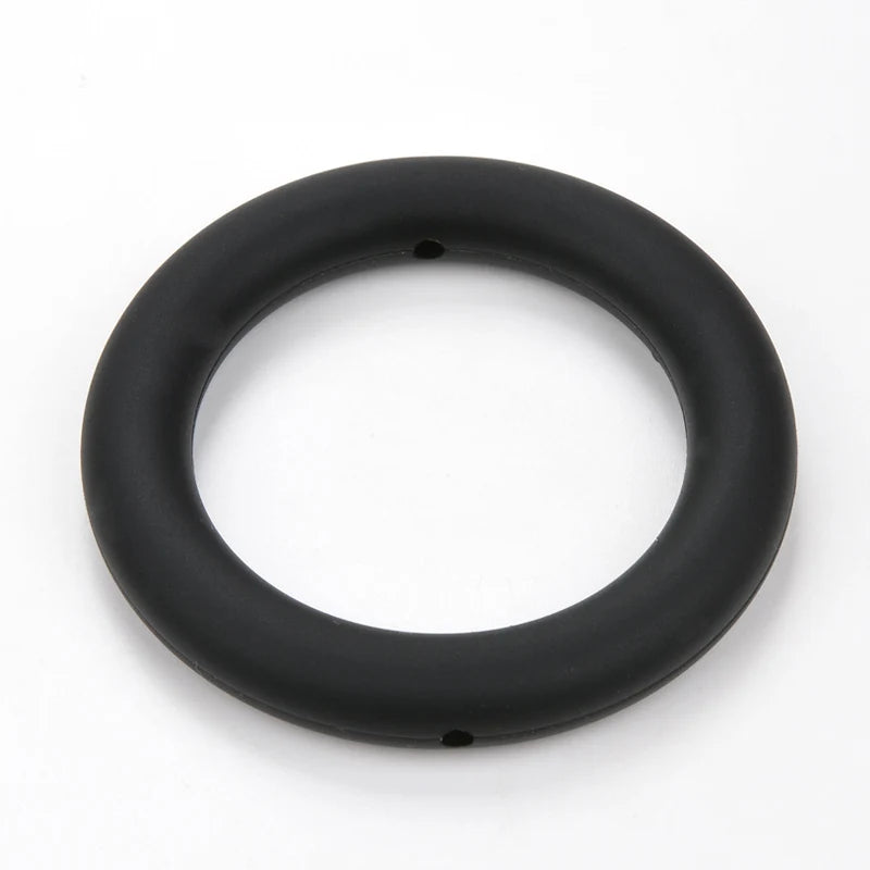 LOFCA 3pcs Silicone Beads Round 65mm Round Ring pendant Food Grade  BPA Free High Quality Silicone Necklace Jewelry Accessories