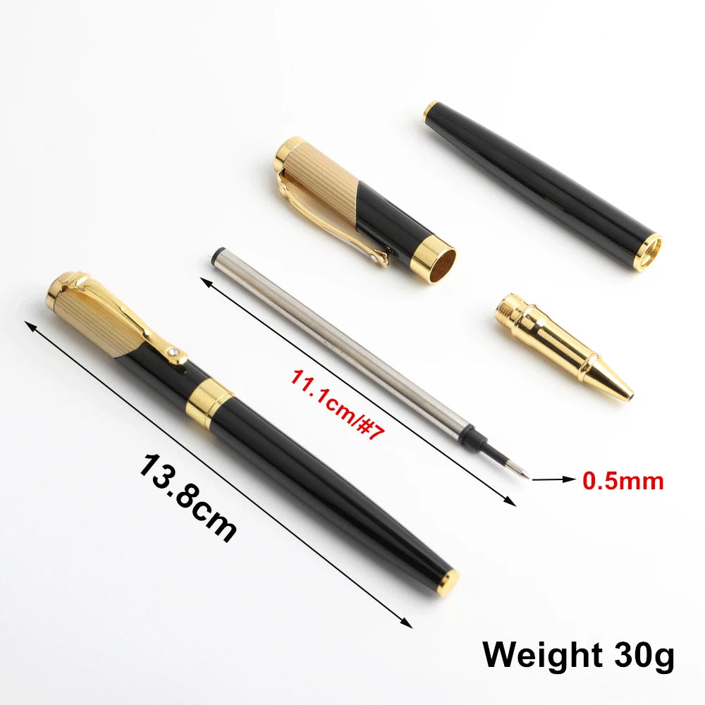 1PCS Metal Gel Pens Signature Pen Calligraphy Pen 0.5mm For Kids Students Writing Office School Supplies Stationery