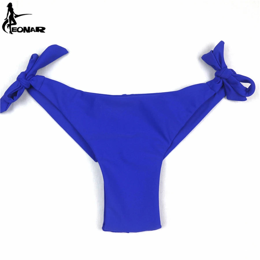 EONAR Bikini 2025 Solid Women Swimsuit  Brazilian Cut Bottom Bikini Set Push Up Swimwear Femme Bathing Suits Sport Beach Wear