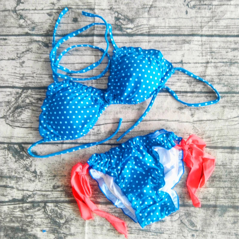 2019 new Women Floral Padded Bikini Swimwear Monokini Bikinis Set Bathing Suit Swimsuit Beachwear Summer