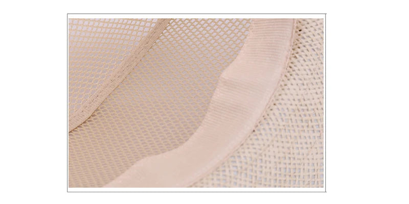 Men's British jazz hat breathable mesh hat outdoor sun protection sun hat summer hat linen big hat