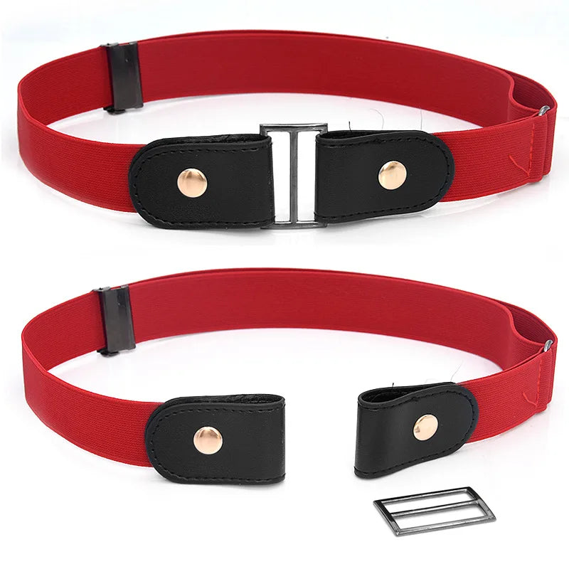Easy Belt Without Buckle Elastic Belts For Women Stretch riem Men Jeans Cintos Extensible Kids Boys Girls Cinturon Mujer Strap