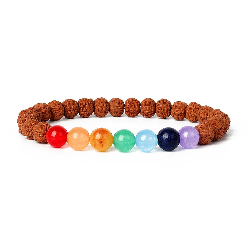 Original Vajra Bodhi Rudraksha Bracelet Men Meditation Mala Bead Bracelets Women Jewelry Nature Prayer Tibetan Buddhism Bracelet