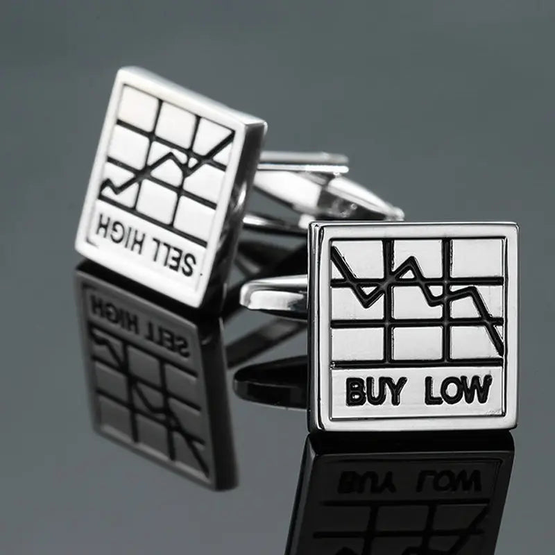 AS High quality playing card Cufflinks new fashion stock hammer dice pistol Cufflinks men's shirt badge pin birthday party gift