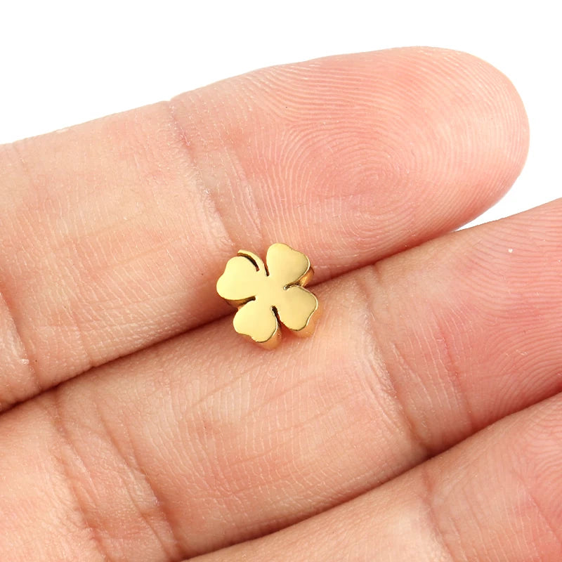 5pcs High Polished Stainless Steel Charms For Women Star Love Heart DIY Pendant Accessories Handmade Jewelry Making Wholesale