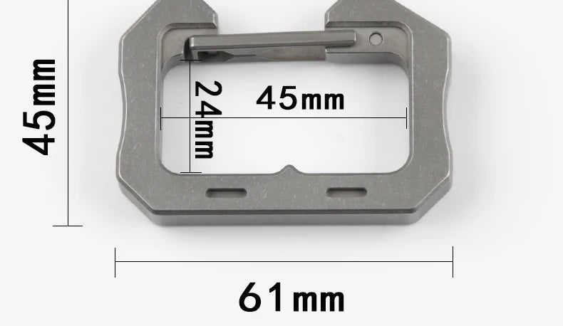 EDC Titanium Alloy Climbing Mountaineering Carabiner Keychain Camping Hiking Snap Gear Clip Backpack Bag Outdoor Tools