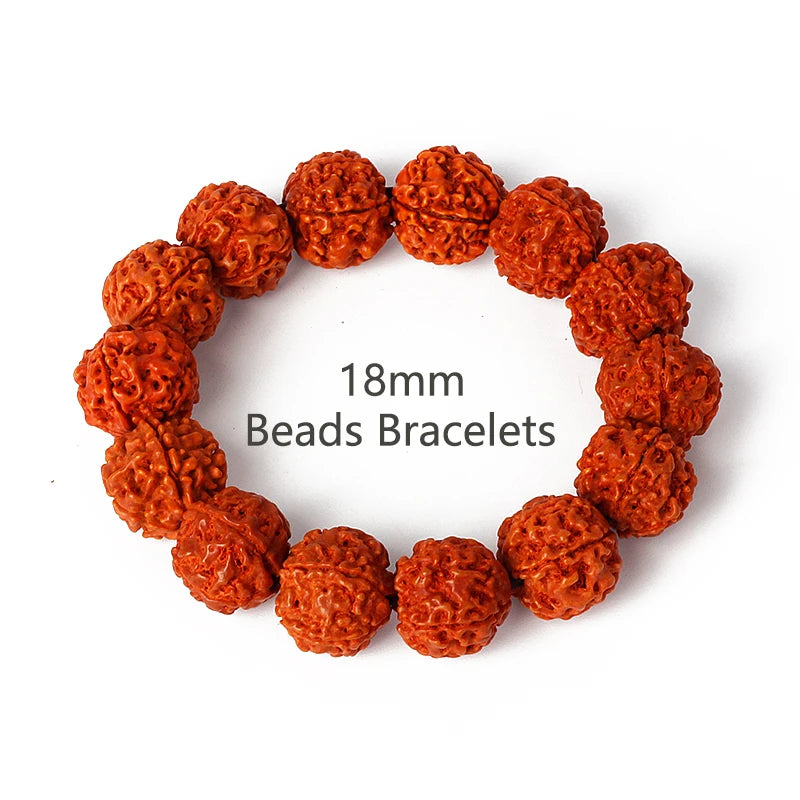 Original Vajra Bodhi Rudraksha Bracelet Men Meditation Mala Bead Bracelets Women Jewelry Nature Prayer Tibetan Buddhism Bracelet