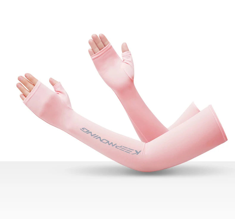 Spring Summer Sleeves Cycling Cuff for Men Sports Outdoor Camouflage Cool Glove Women Arm Sleeves Sun Protection Ice Silk Warmer