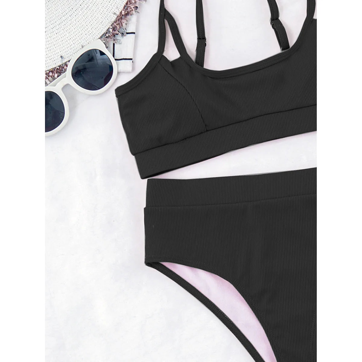 Push Up Swimsuit Female Patchwork Swimwear For Women Bathing Suit High Waist Bikini Set Sport Wear Swimming Suit Sexy Bikini