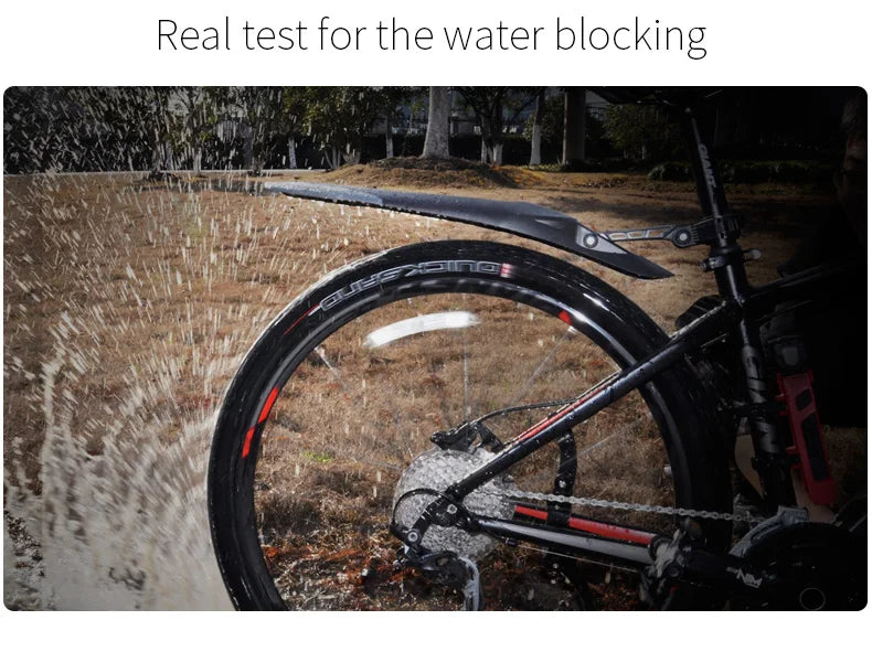 RBRL Bicycle Mudguard Set Mountain Bike Cycling Fender Adjustable MTB Widen Lengthen TPE Patent Quick Release E-Bike Protector