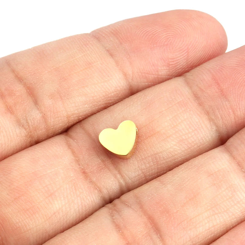 5pcs High Polished Stainless Steel Charms For Women Star Love Heart DIY Pendant Accessories Handmade Jewelry Making Wholesale