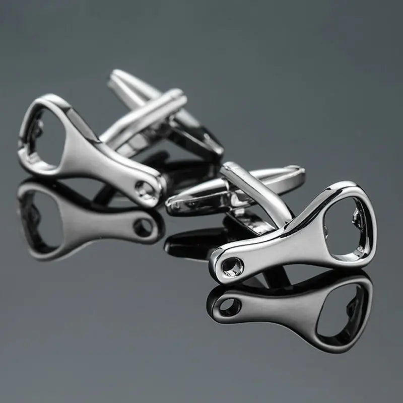 AS High quality playing card Cufflinks new fashion stock hammer dice pistol Cufflinks men's shirt badge pin birthday party gift