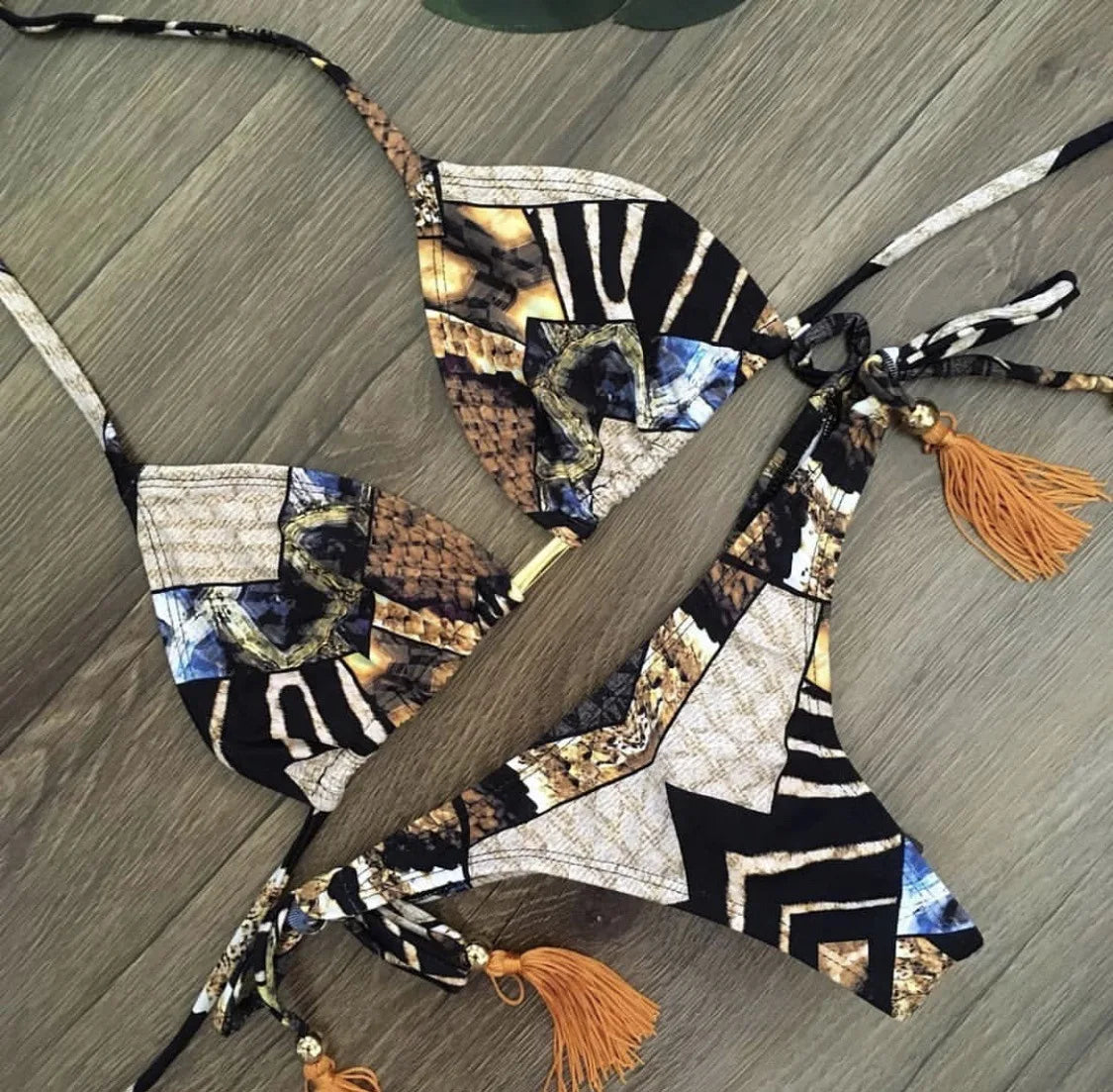 RUOTONGSEPT 2023 Striped Bikini Set Knotted Swimsuit Women Biquinis Beach Sexy Thong Swimwear Bandage Brazilian Mirco Bikinis