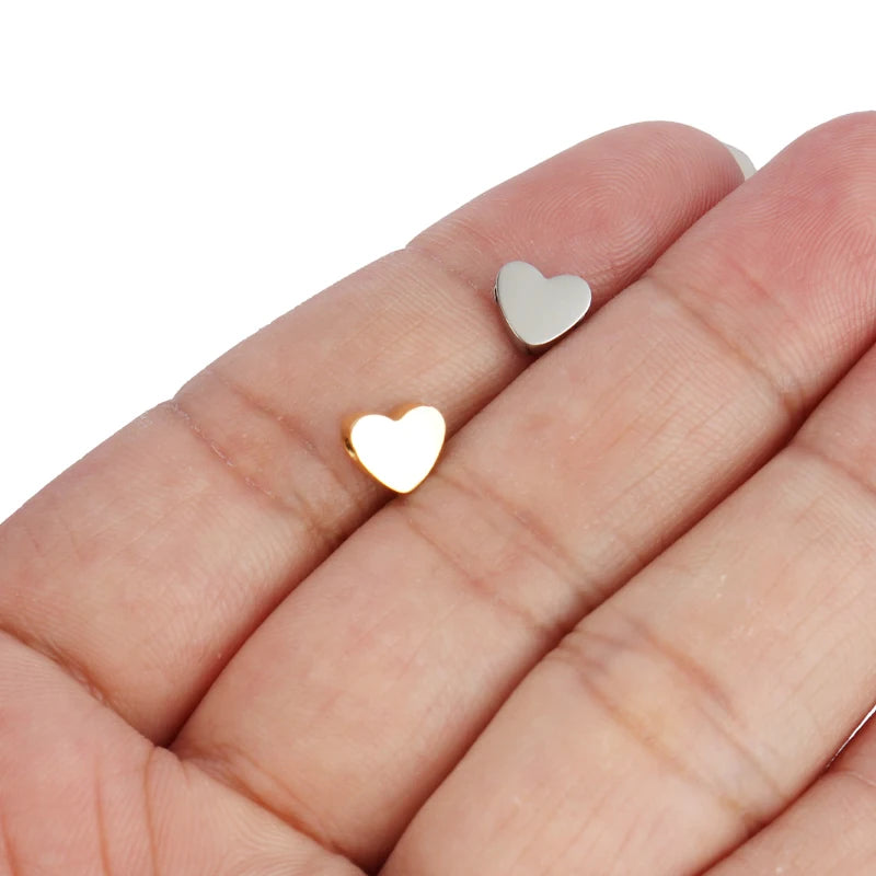 5pcs High Polished Stainless Steel Charms For Women Star Love Heart DIY Pendant Accessories Handmade Jewelry Making Wholesale