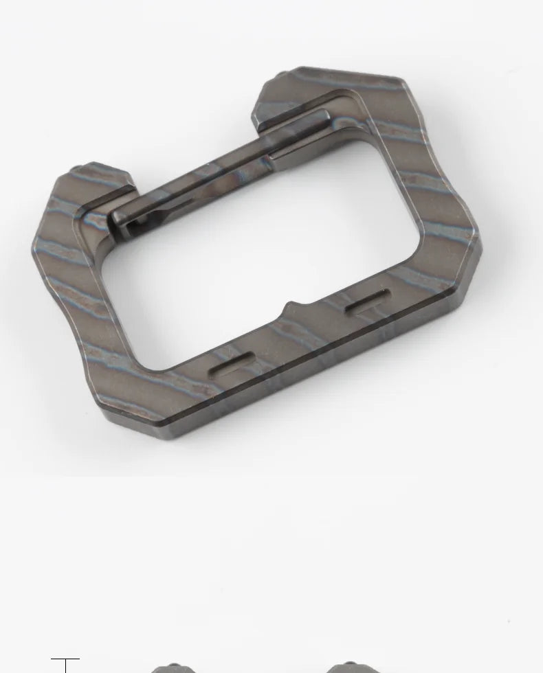 EDC Titanium Alloy Climbing Mountaineering Carabiner Keychain Camping Hiking Snap Gear Clip Backpack Bag Outdoor Tools