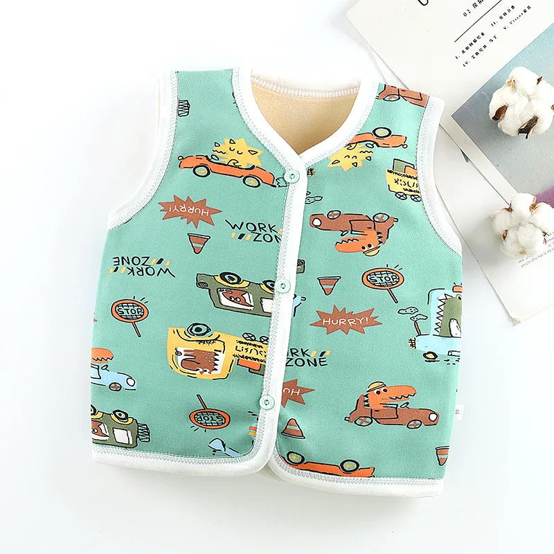 Unisex 6M-6Y Fall Vests Baby Girl Winter Clothes Kids Waistcoats Cardigan Children's Clothing Toddler Vest Boy Jacket Corduroy