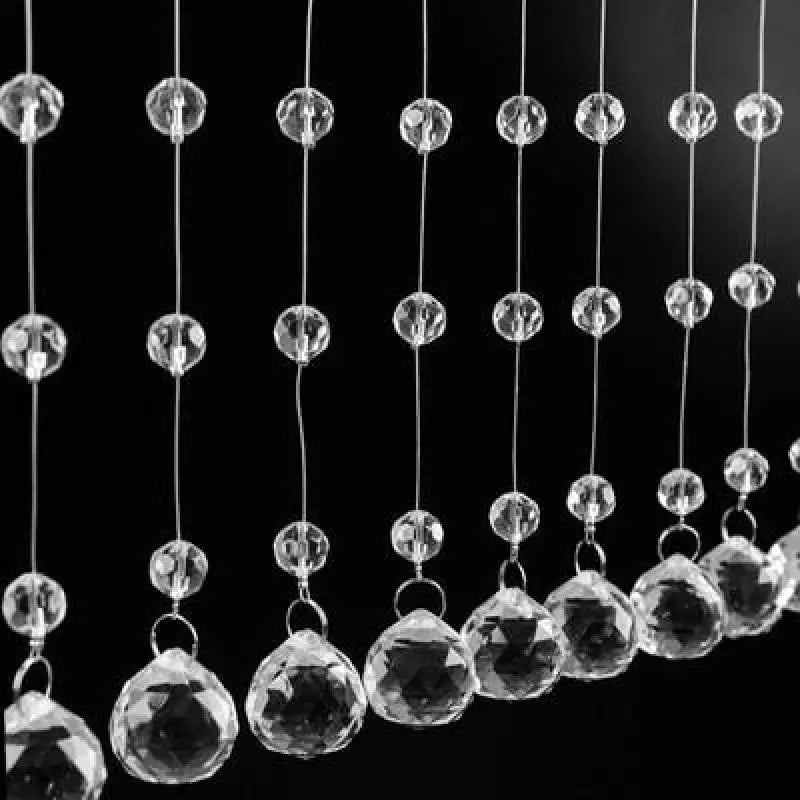 10 Strings Of New Glass Crystal Pendants Romantic Wedding Party Decoration Wreath Chandelier Curtain Room Partition Home Decor
