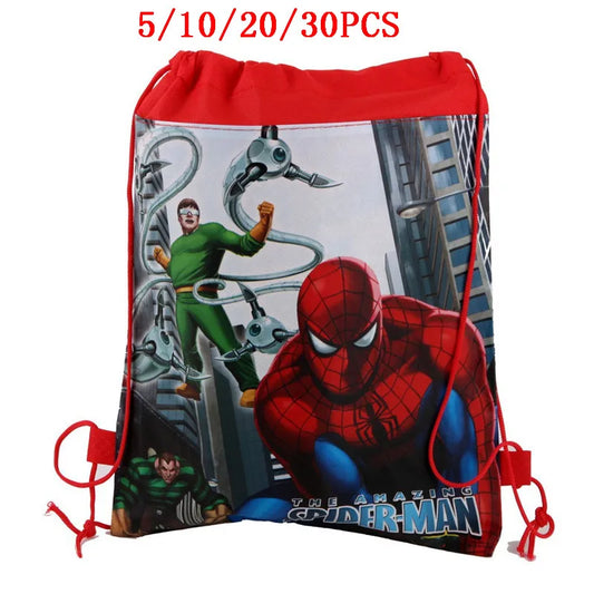 5/10/20/30PCS Cartoon Dinsey Spiderman Children School Bag Boy Girls Kindergarten Bag Baby Toddler Bag Kids School Backpack gift