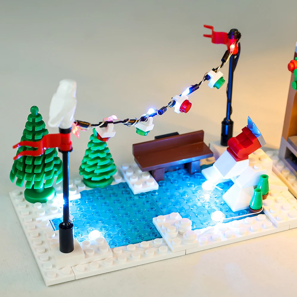 LED Light Kit For Christmas Gift Creator 10216 Winter Village Bakery Toys Building Blocks Bricks Collectible Lamp Set No Model