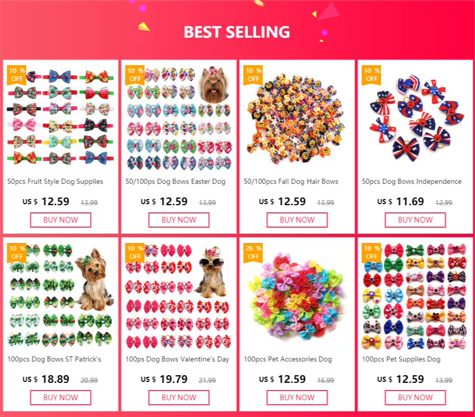 Bulk Dog Hair Bow Summer Fruit Small Dog Bows Fashion Hair Bows Rubber Cute Pet Dog Grooming Accessories For Small Dogs Cats