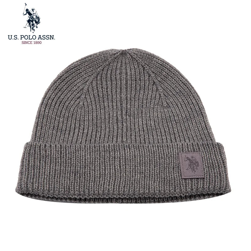 U.S.Polo Assn Autumn And Winter Men's And Women's  Knitted Hats Warm And Casual All-match Trendy Hip-hop Hats Sports Caps