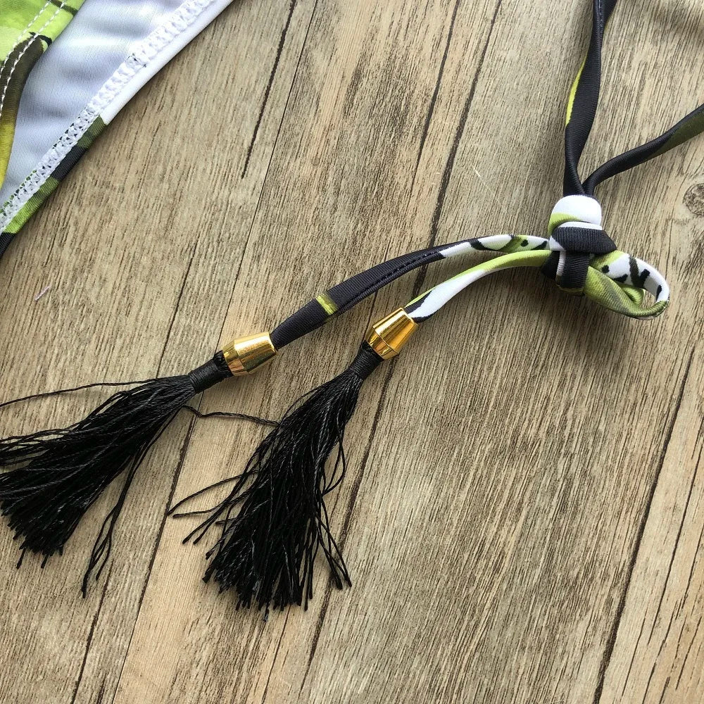 Sexy Bikinis 2019 Swimwear Women Swimsuit Bandage Halter Beach Wear Push Up Bathing suits Female Brazilian Bikini Set