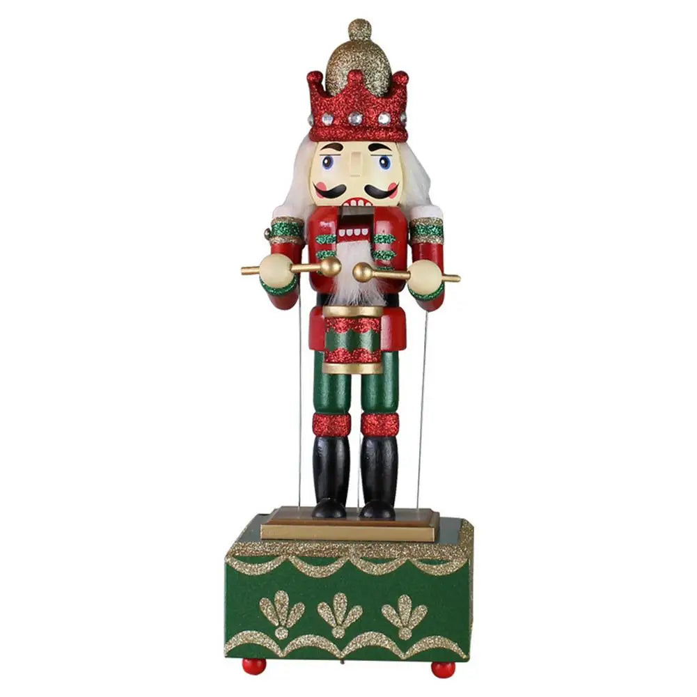 Fabulous Christmas Music Box Wooden Musical Sacredness And Heroism Soldier Drummer Nutcracker Home Decor Ornament Christmas Gift