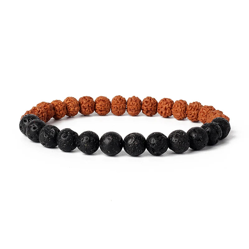Original Vajra Bodhi Rudraksha Bracelet Men Meditation Mala Bead Bracelets Women Jewelry Nature Prayer Tibetan Buddhism Bracelet