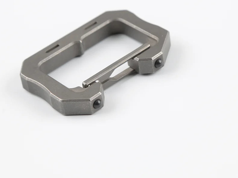 EDC Titanium Alloy Climbing Mountaineering Carabiner Keychain Camping Hiking Snap Gear Clip Backpack Bag Outdoor Tools