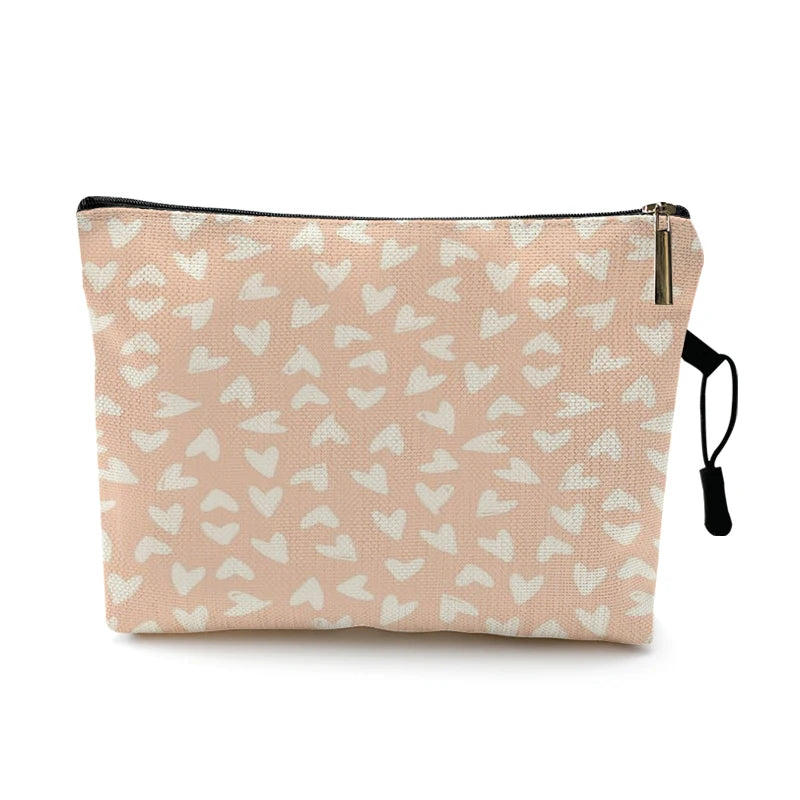 Cosmetic Bag Case Women Makeup Bag Fashion Leopard Print Zebra Striped Teenager Girls Ladies Cosmetics Make Up Pouches Organizer