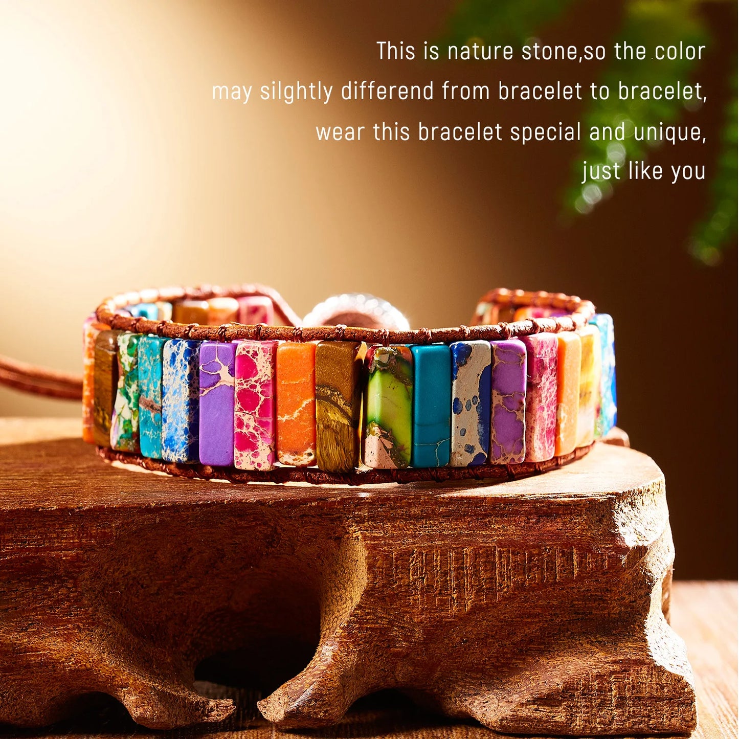 New Fashion Mixed Color Natural Stone Bracelet For Women Men Chakra Heart Wrap Leather Chain Bracelet&Bangle Charm Jewelry