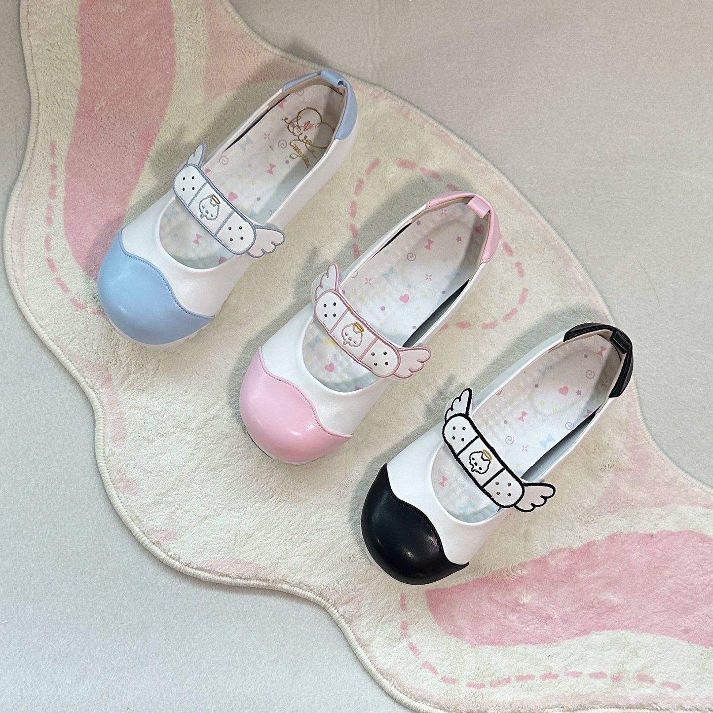 Flat-bottomed Kawaii Leather Shoes Original Design Girls Cute Mary Jane Round Head Shoes Spring and Autumn Lolita Flat Shoes