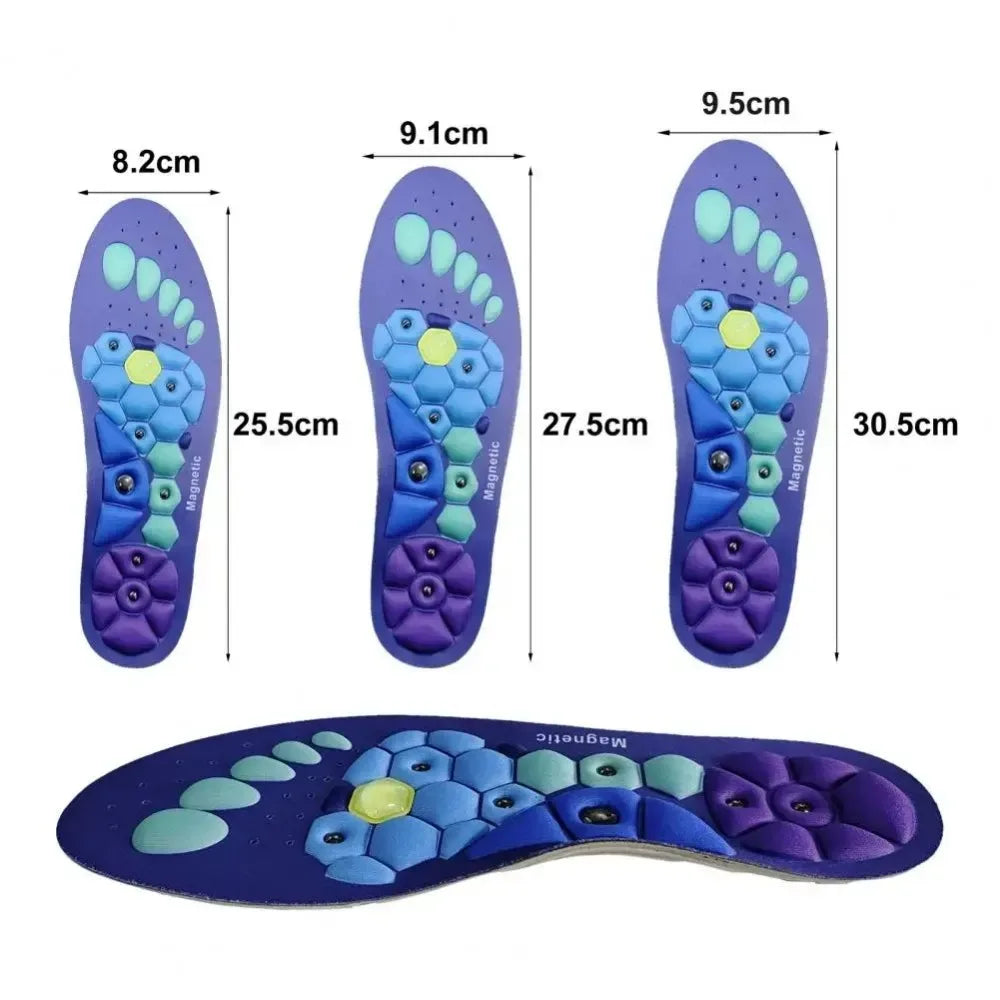 Magnetic Comfortable Acupoint Massage Insoles for Men Women EVA Foot Massage Sports Arch Support Insoles Orthopedic Shoe Inserts