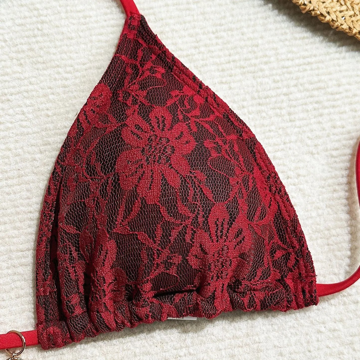 Lace Sexy Bikinis Female Swimsuits Women Three-Piece Swimwear Beach Swimming Wear Bathing Suits Brazilian Bikini Set Pool Bather