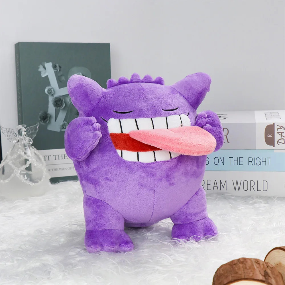 Pokemon Slepping Gengar Keychain Pendant Hanging Dolls 7 Style Gengar Cartoon Cute Animal Stuffed Peluche Doll Christmas Gift