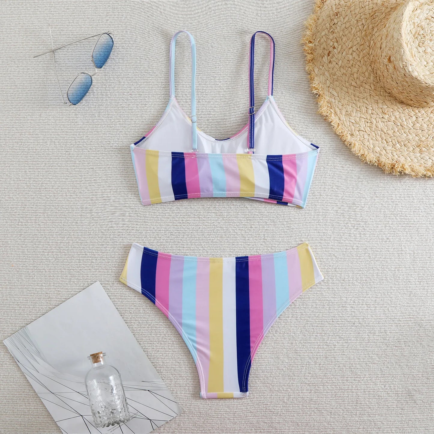 Striped Sexy Bikinis Women's Swimwear Female Swimsuit For Swim Wear Bathing Suit Brazilian Bikini Set Beachwear Pool Bather 2025