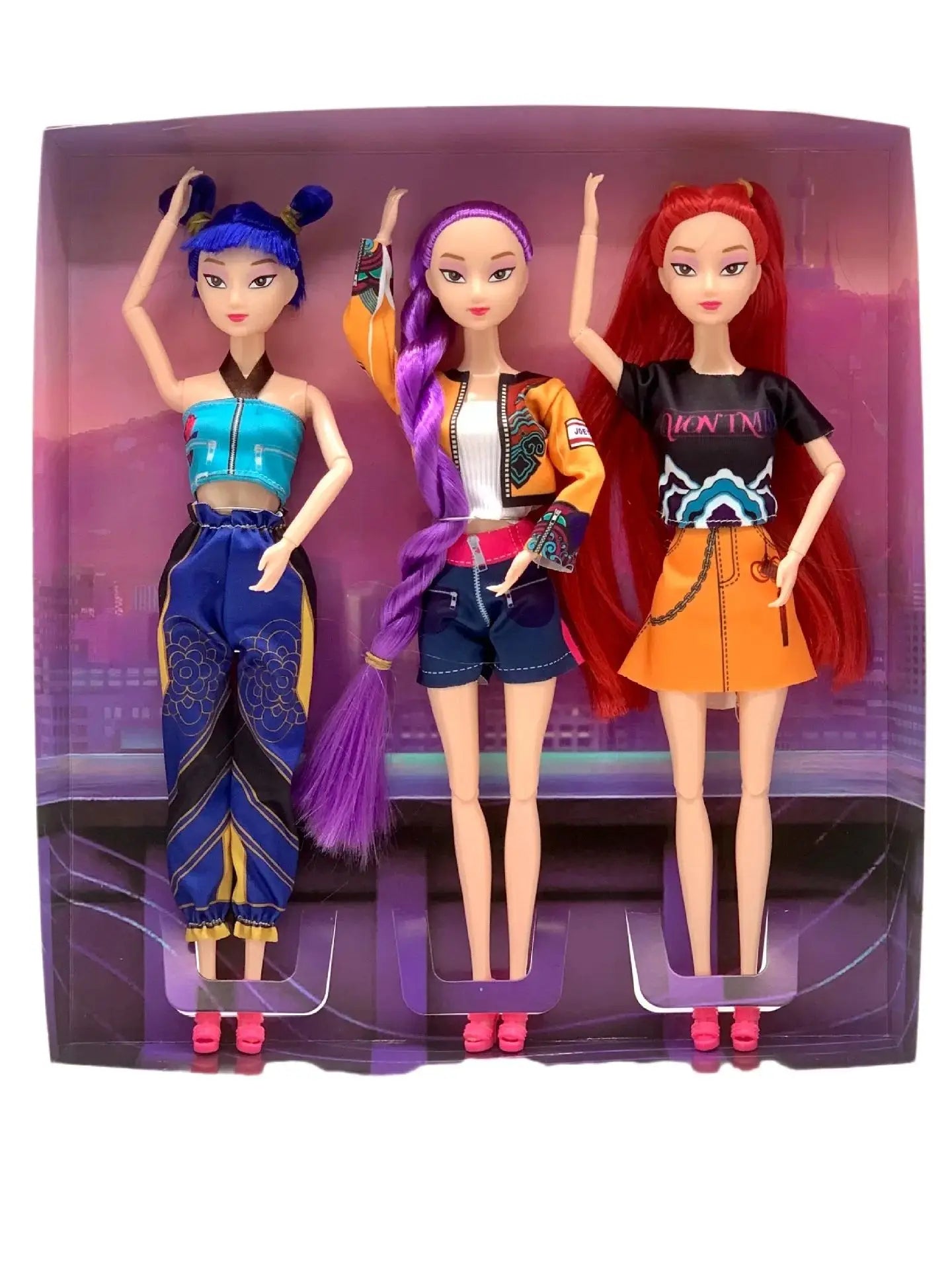 K-POP Demon Hunter Girl Group-themed cute doll, Lumimilazoi, Christmas gift, with movable joints