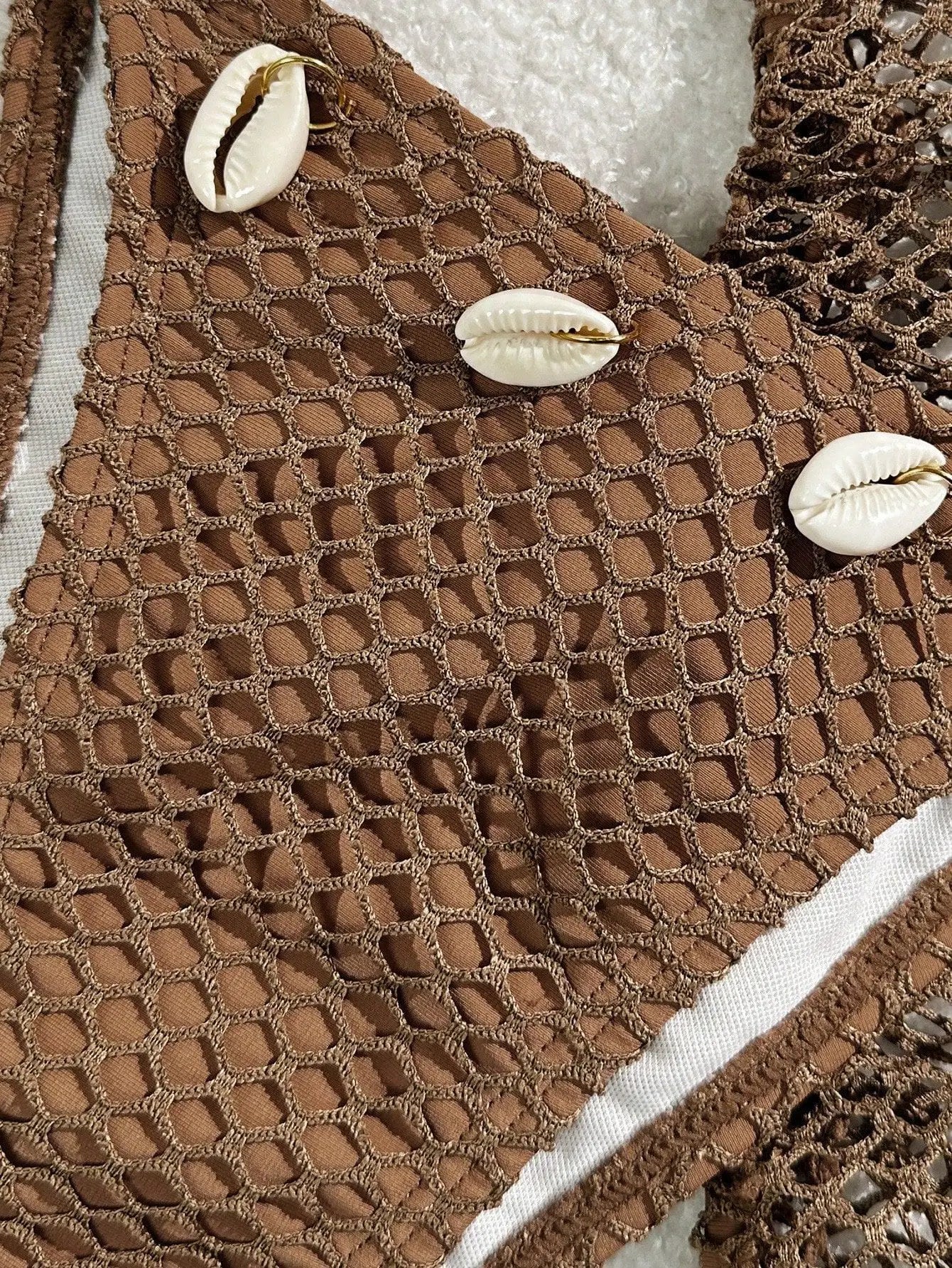 New Sexy Net Bikinis Female Swimsuits Women Three-Piece Swimwear Beach Swim Wear Bathing Suits Brazilian Bikini Set Pool Bather