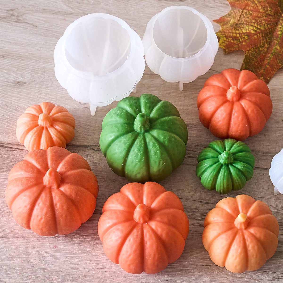 Halloween Ornaments Candle Silicone Mold DIY Handmade Pumpkin Aromath Soap Plaster Resin Craft Casting Molds Home Deco Art Gifts