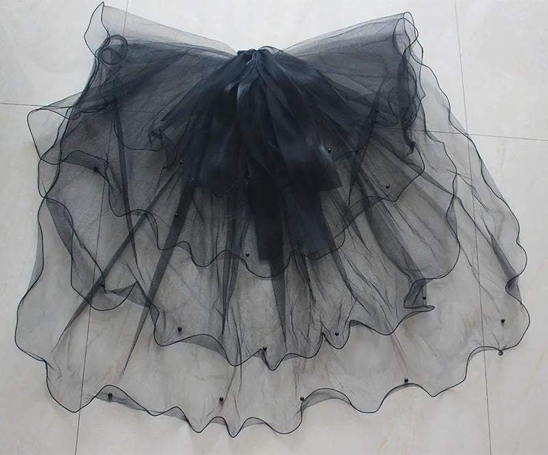 Handmade Black White Butterfly Wings Can Back Wear Lolita Mesh Back Decoration for Party Photo Props Girl Womens Butterfly Clips