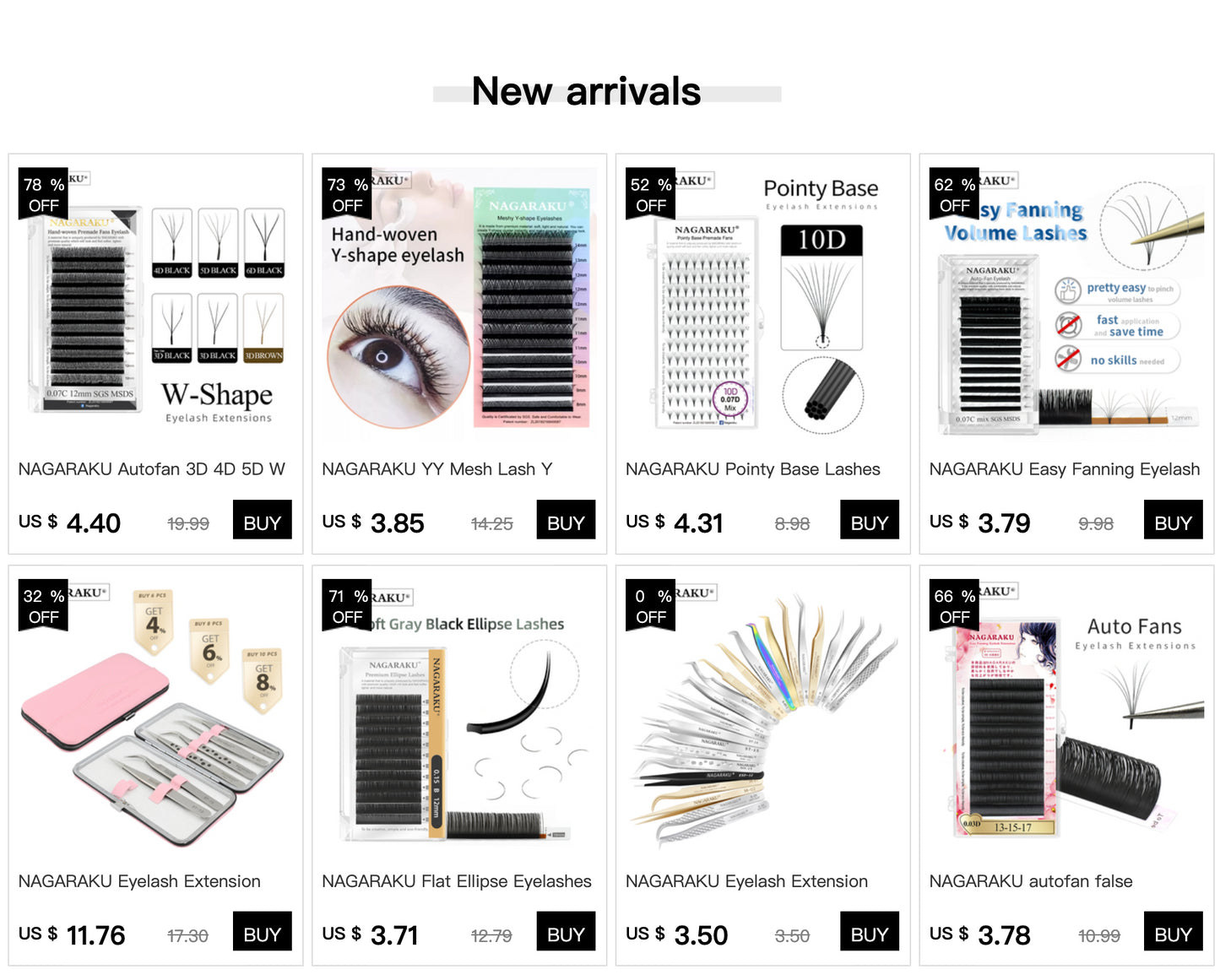 NAGARAKU 60 pairs/pack Under Eye Pads Patches Gel Patch for Eyelash Extensions Make up Tools Under eye pads