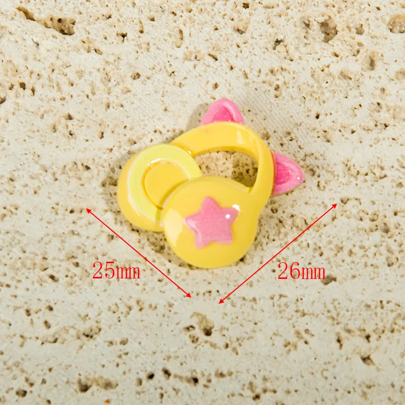 100pcs Kawaii Flatback Resin Piano Earphone Radio Cabochon Charm DIY Craft Scrapbook Dollhouse Decoration Accessories